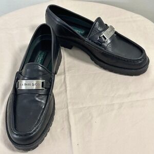 G.H. Bass & Co. Larson Lug‎ Weejuns Loafers Womens 5 1/2 Chunky Preppy Academia